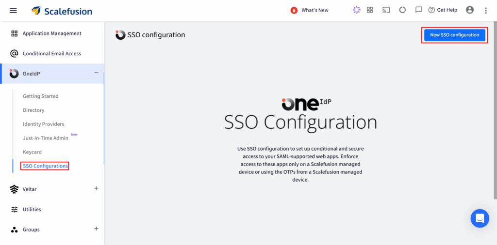 Google App SSO (Single Sign-On) : SSO Configuration