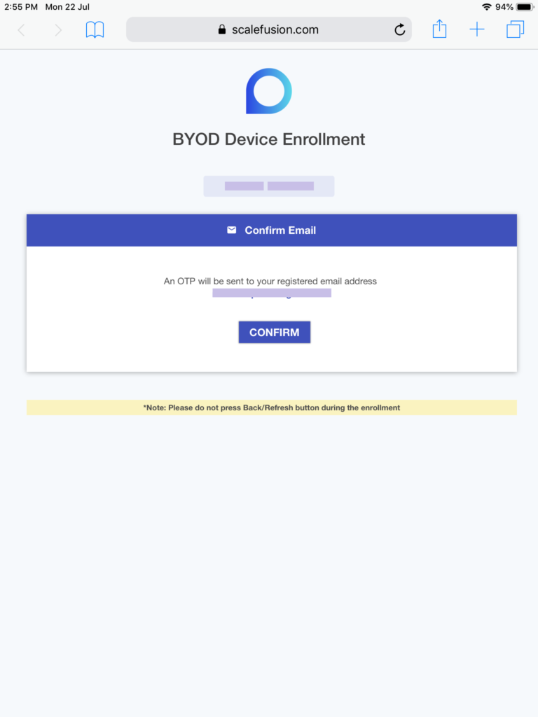 BYOD для iOS