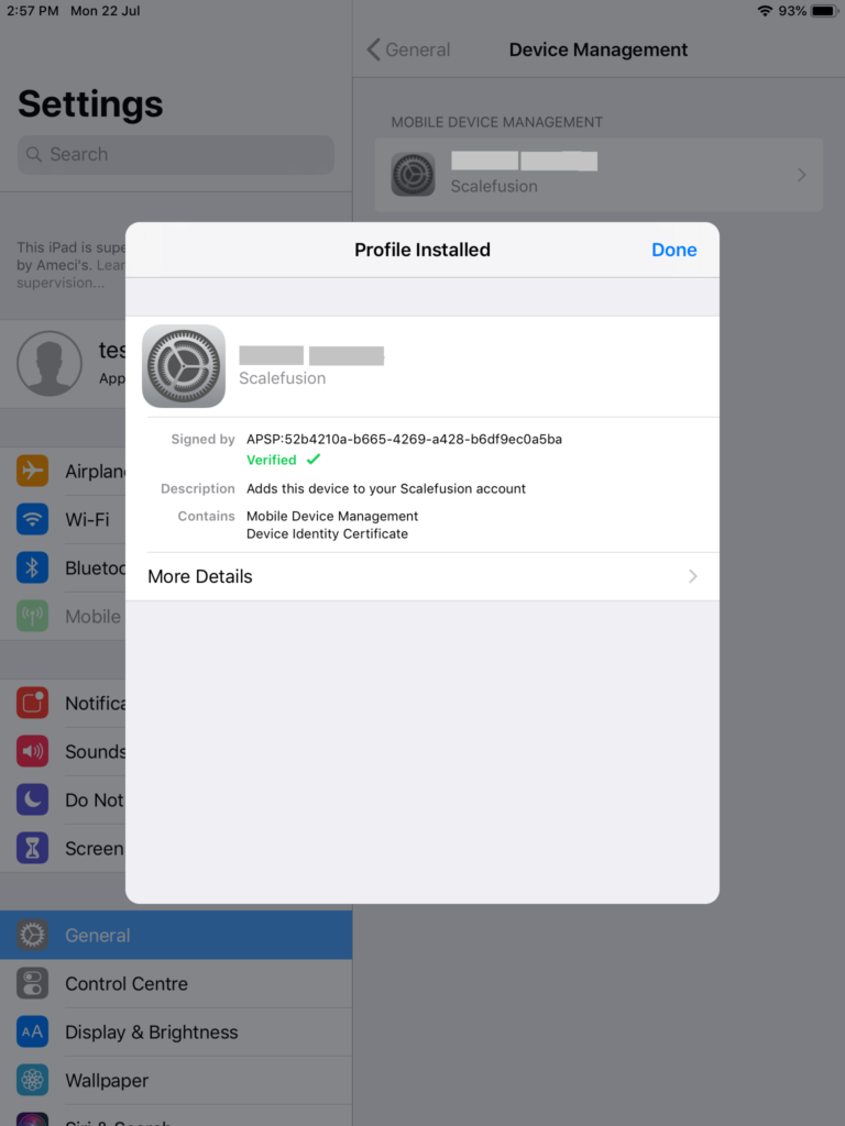 iOS の BYOD 登録