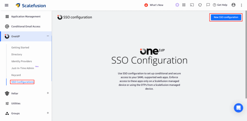 Neue SSO-Konfiguration