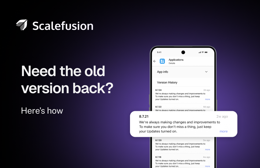 How to downgrade apps