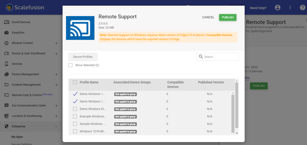 remote control for windows