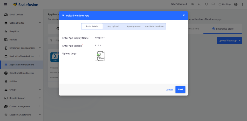 Deploy Win32 applications in Windows 10 managed devices with Scalefusion