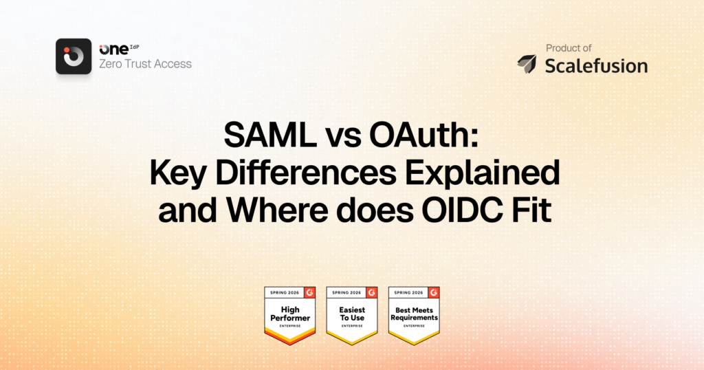 SAML Vs OAuth
