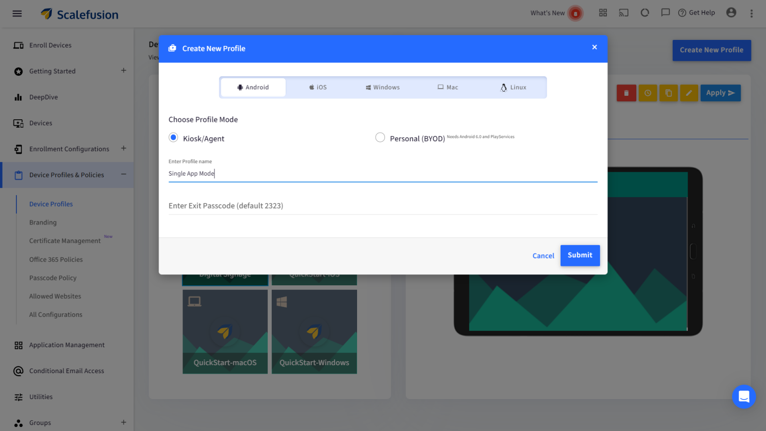 How to Run Devices in Android Single App Kiosk Mode Scalefusion Blog