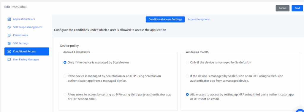 configure single sign on