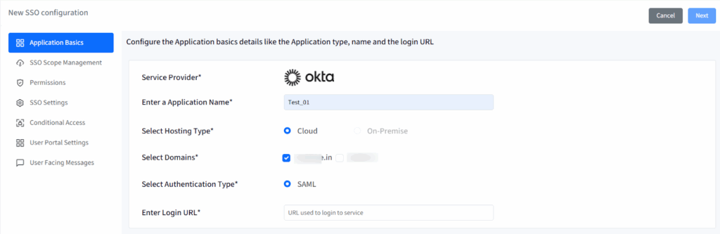 setup okta sso