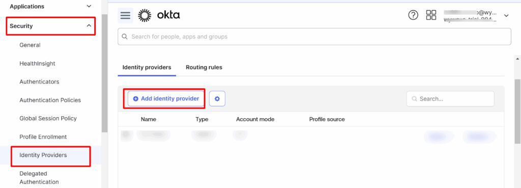how to setup okta sso