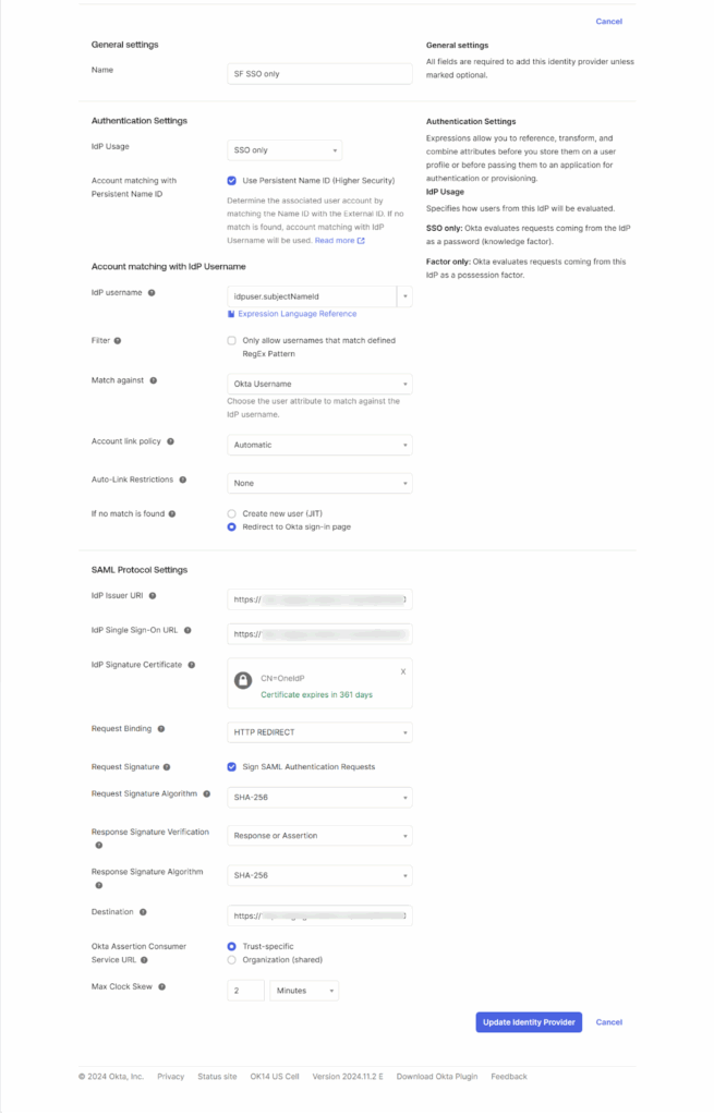 how to setup okta sso