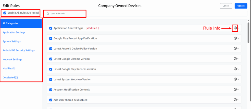 Android Device Trust with Scalefusion Veltar dashboard