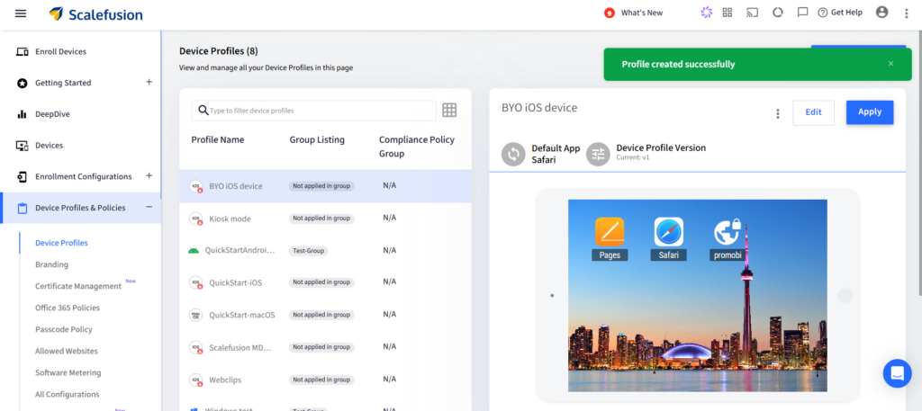 Bring you own iOS device