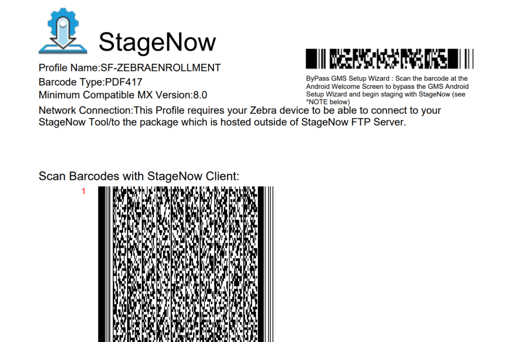 Zebra StageNow