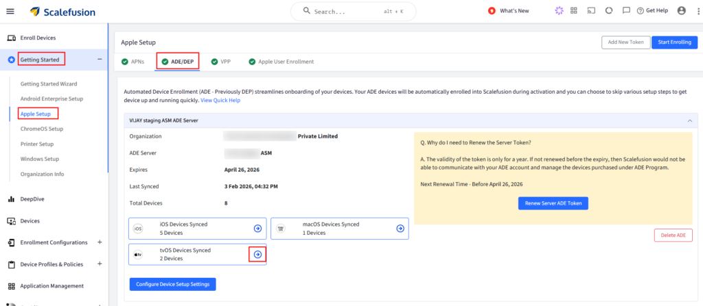 apple tv mdm enrollment:: getting started with scalefusion