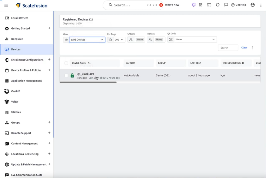 apple tv mdm enrollment: sync your tv with scalefusion dashboard