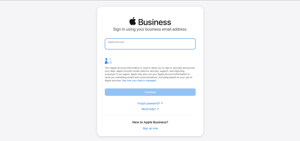 Apple Business Account Login
