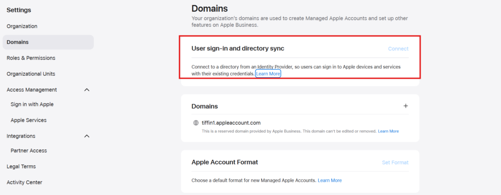 What is Apple Business Directory Sync