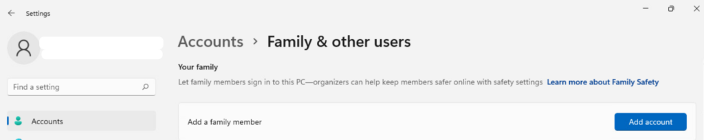 föräldrakontroller på Windows 11