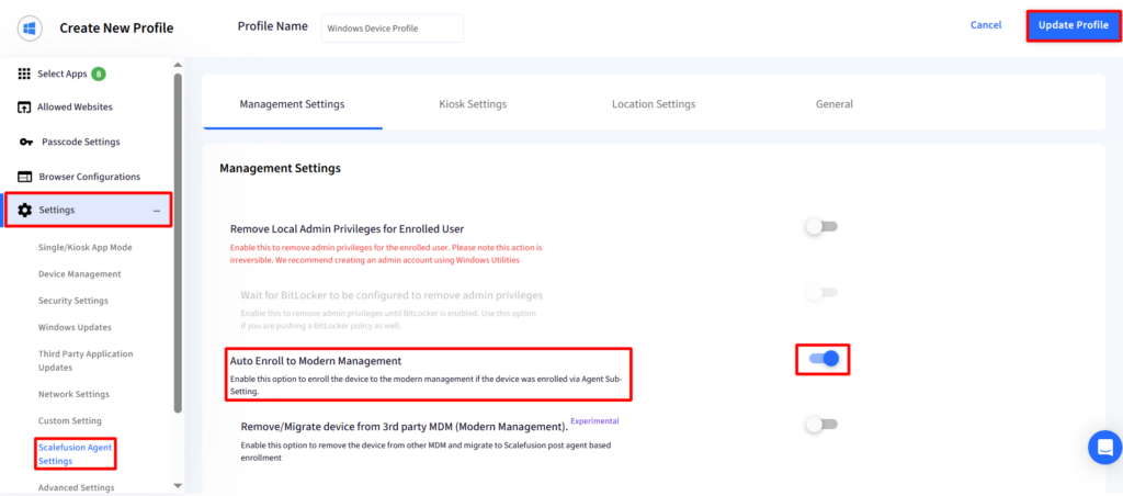 Pengurusan bersama untuk Windows dengan Scalefusion UEM