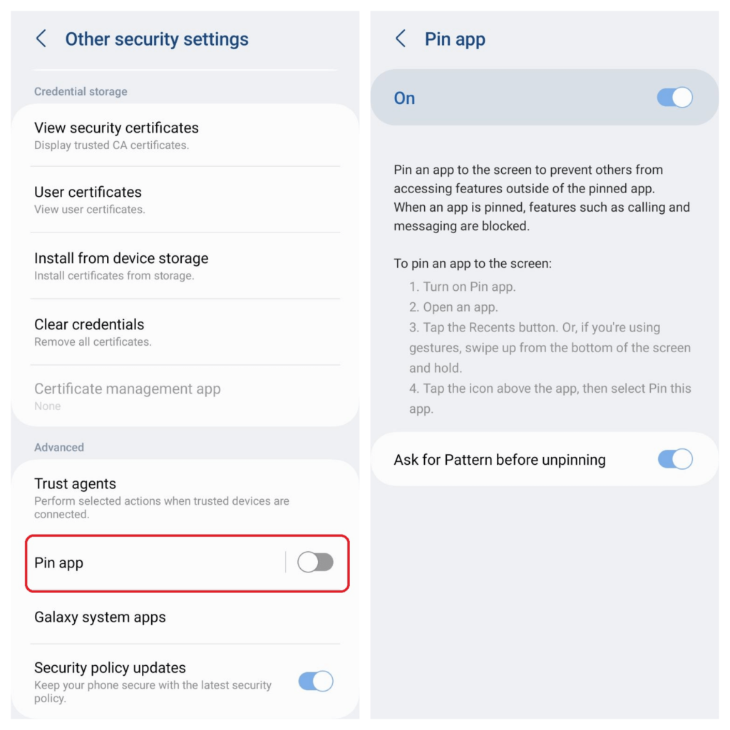 como bloquear seu telefone em um aplicativo específico para s9