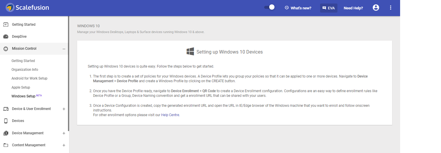 Configurar para el modo quiosco de Windows 10